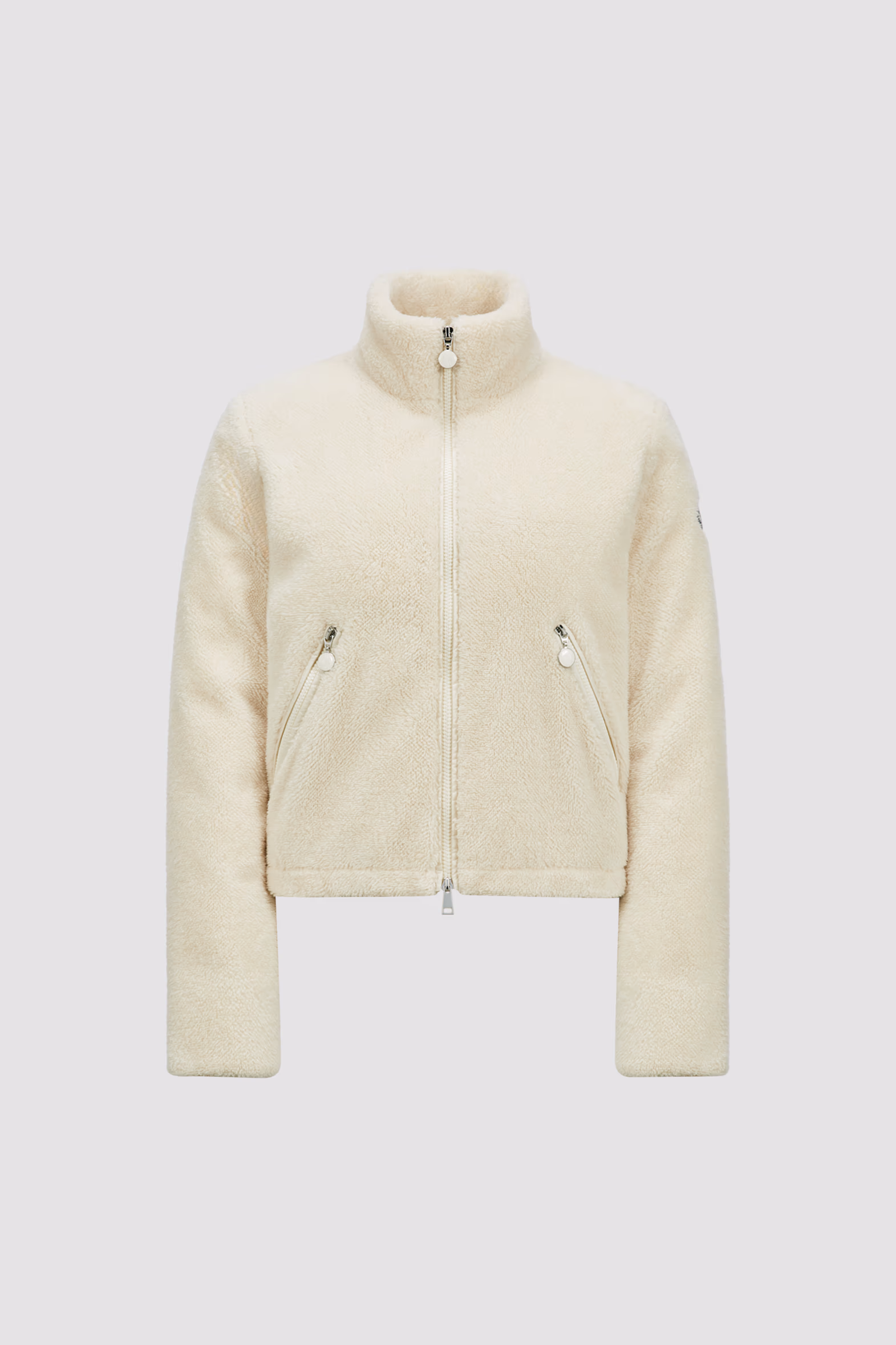 Plumífero corto efecto peluche Polignac Mujer Blanco Moncler 2